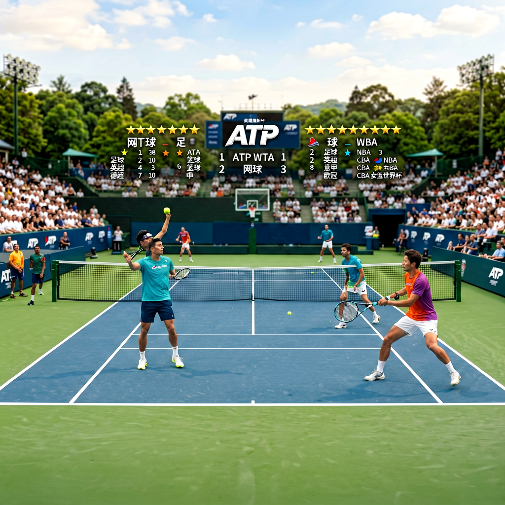 网球赛场，ATP WTA及大满贯赛事比分与排名数据